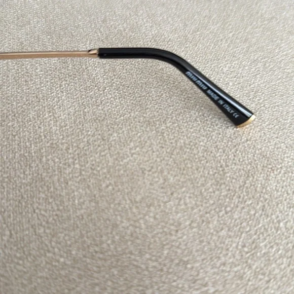 Miu Miu Black Oval Sunglasses - Picture 4 of 6